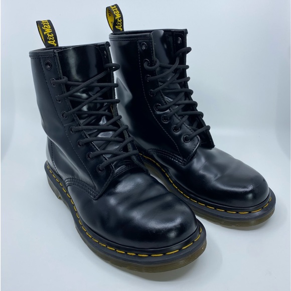 Dr. Martens Shoes - DR MARTENS 1460 WOMEN'S SMOOTH LEATHER LACE UP BOOTS COLOR BLACK SZ 10